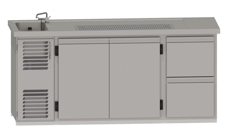 RWM 2100 E mit 1 Doppeltür, 1 CNS-Doppelauszug