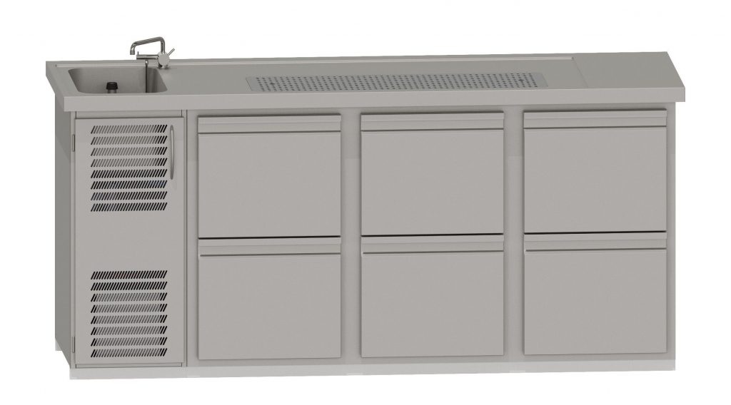 RWM 2100 E mit 3 CNS-Doppelauszüge