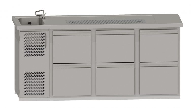 RWM 2100 E mit 3 CNS-Doppelauszüge
