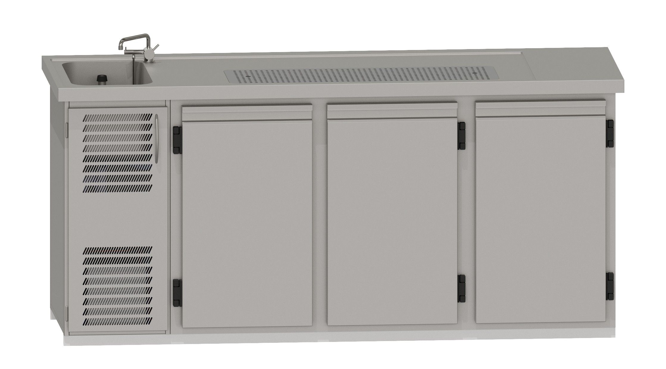 Theke RWM 2100 E - 3 Drehtüren