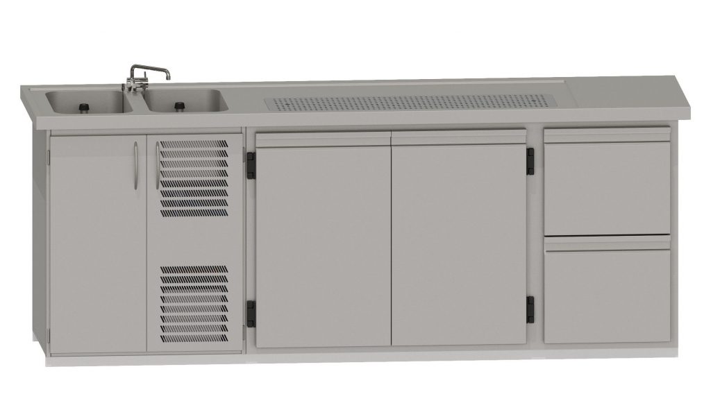 RWM 2500 E 1 Doppeltür, 1 CNS-Doppelauszug