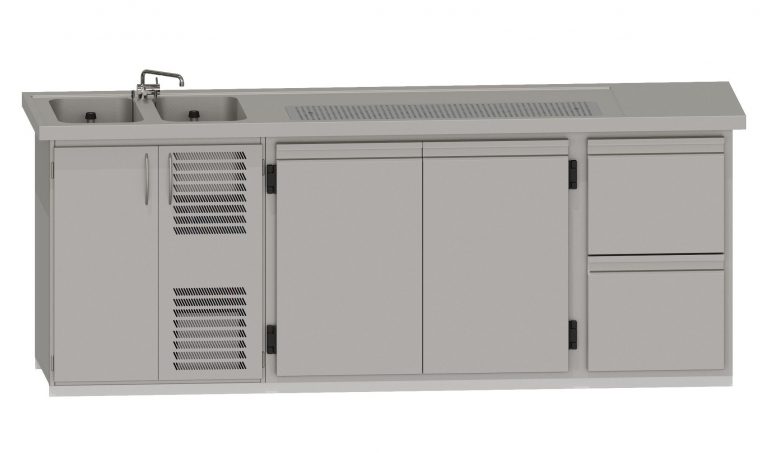 RWM 2500 E 1 Doppeltür, 1 CNS-Doppelauszug