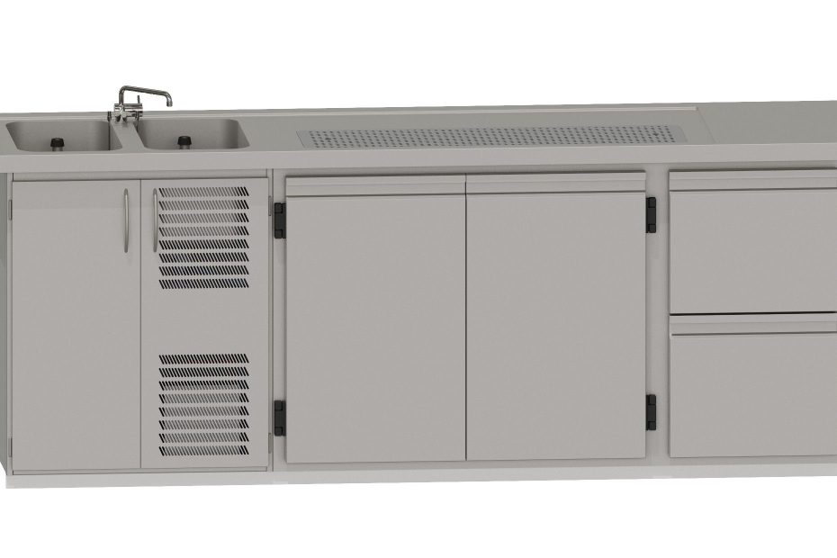 RWM 2500 E 1 Doppeltür, 1 CNS-Doppelauszug