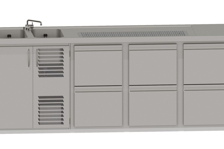 RWM 2500 E mit 3 CNS-Doppelauszügen