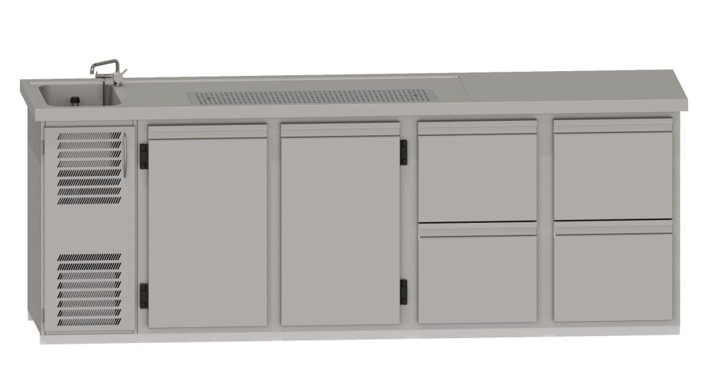 RWM 2650 E mit 2 Drehtüren, 2 CNS- Doppelauszüge