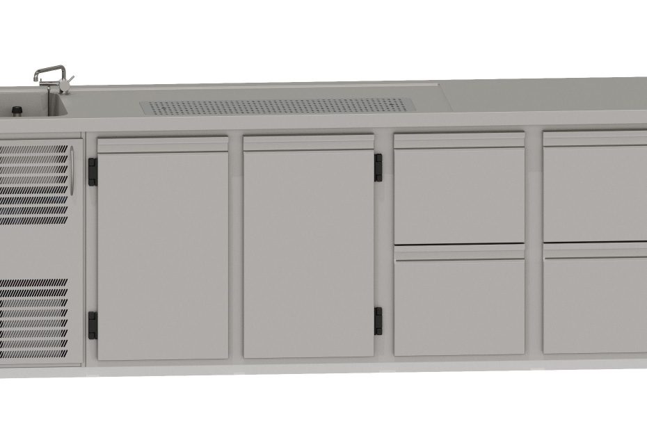 RWM 2650 E mit 2 Drehtüren, 2 CNS- Doppelauszüge