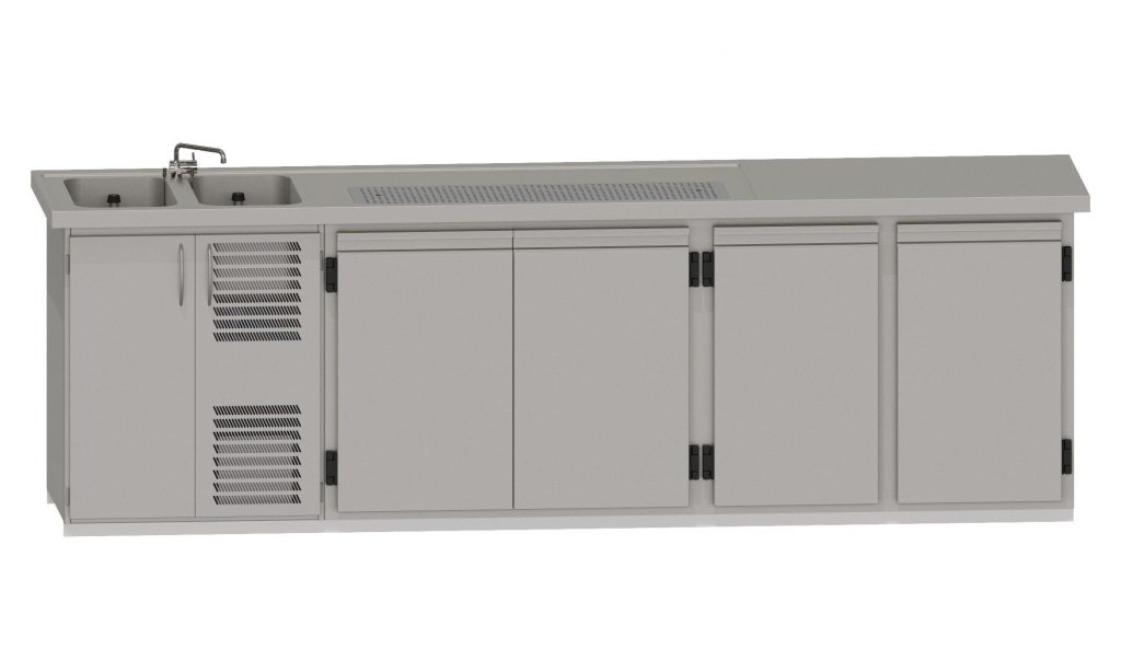 RWM 3050 E mit 1 Doppeltür, 2 Drehtüren