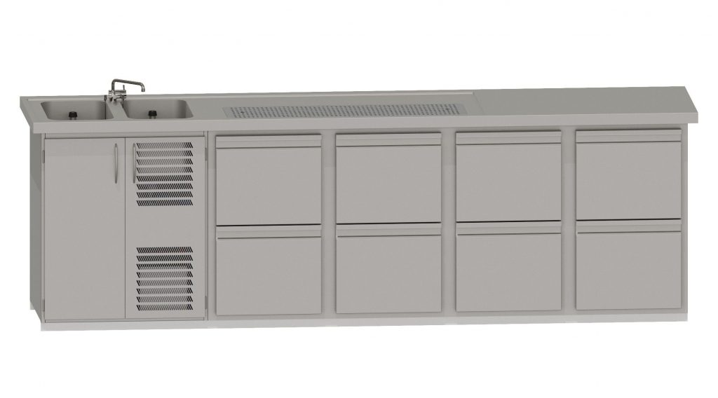 RWM 3050 E mit 4 CNS-Doppelauszüge