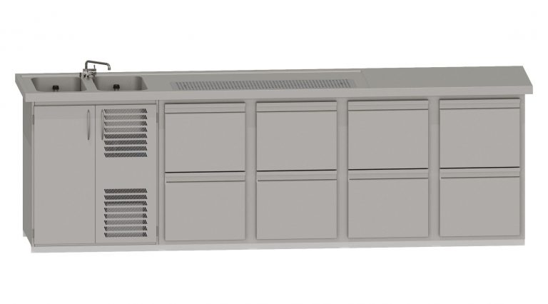 RWM 3050 E mit 4 CNS-Doppelauszüge
