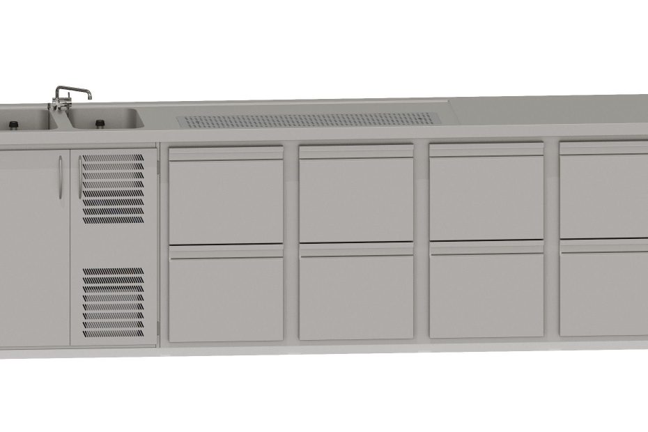 RWM 3050 E mit 4 CNS-Doppelauszüge