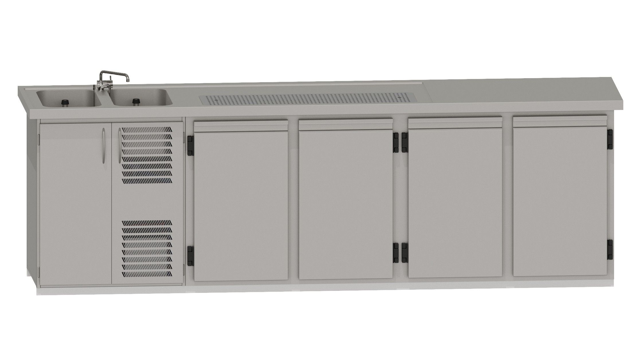 Theke RWM 3050 E - 4 Drehtüren