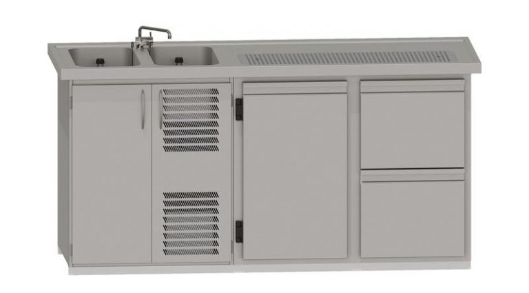 RWM 1950 E mit 1 Drehtür, 1 CNS-Doppelauszug