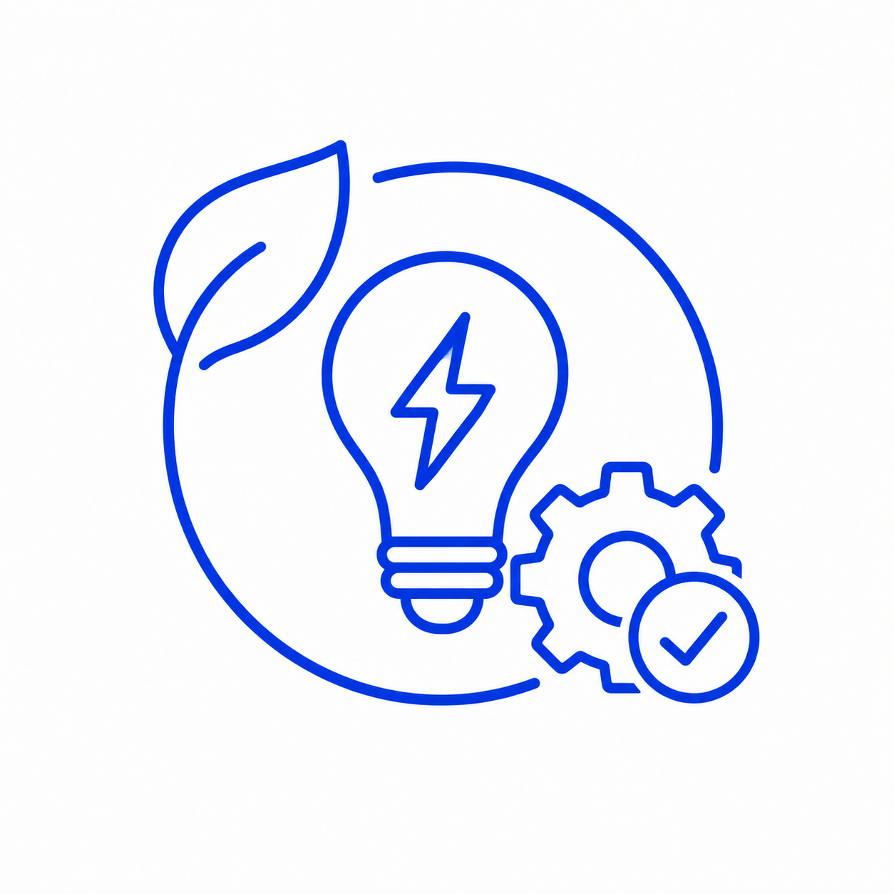 Icon-Energieeffizient-und -wartungsarm